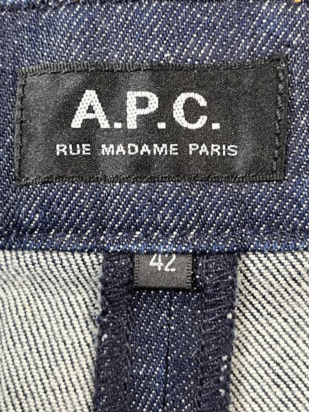 A.P.C. Denim FR Jeans Women's Size 42EU (US 12) Anna Indigo Delave Zipper Front - Picture 8 of 11